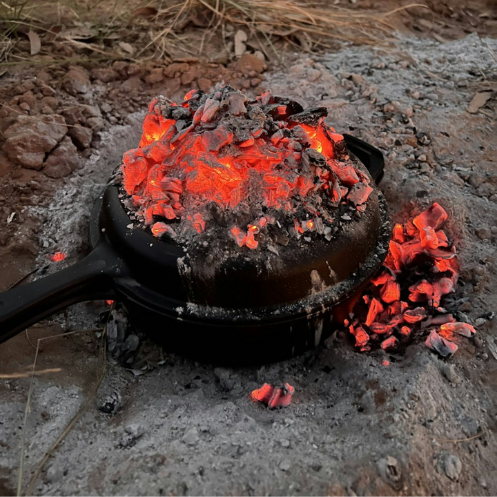 WildTrak 3.2 Quart Pre Seasoned Cast Iron 2 In 1 Combo Cooker