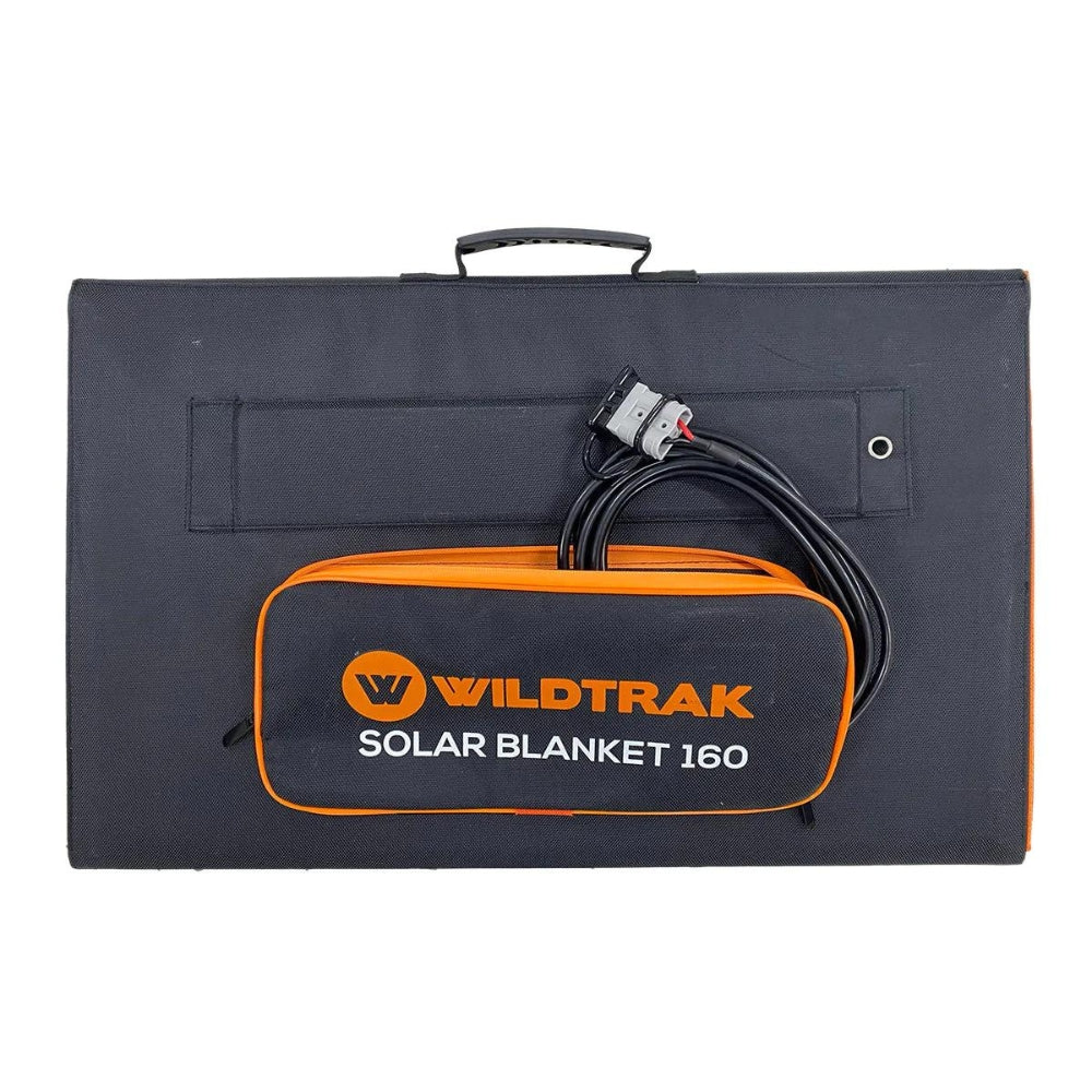 Wildtrak-Folding-Solar-Blanket-160W-EFTE-Coated-with-Stand