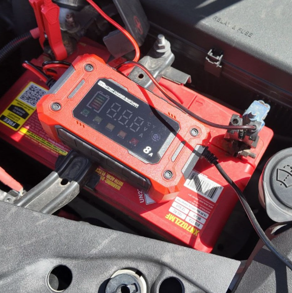 Wildtrak 12V 8A Battery Charger - Car, Boat, AGM & LiFePO4 Compatible