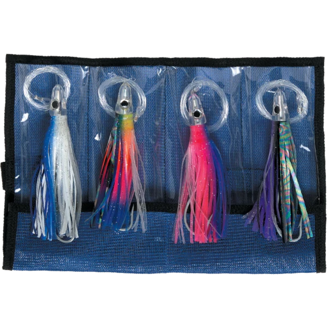Williamson Rigged Tuna Catcher Skirted Lure Kit 4 Pack