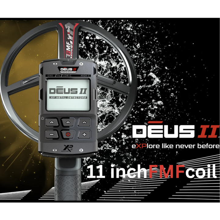 XP DEUS II Metal Detector wireless with headphones 5 year warranty 11" coil