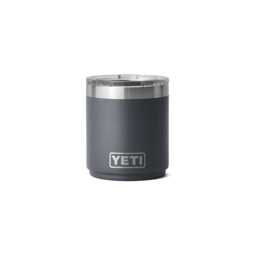 Yeti-Rambler-Lowball-10oz-Stackable-With-Magslider-Lid-295ml-Charcoal