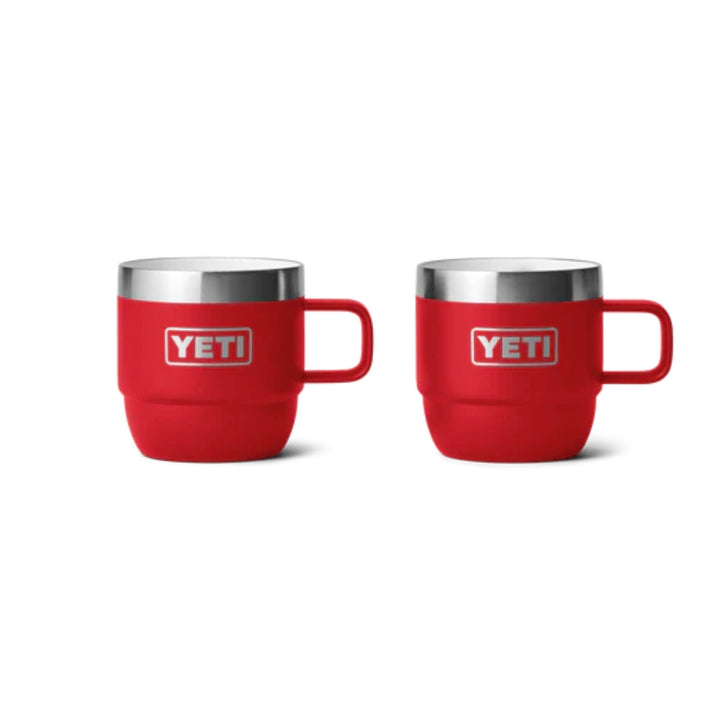 Yeti-Rambler-Mug-6oz-Stackable-Espresso-2pk-177ml-Rescue-Red