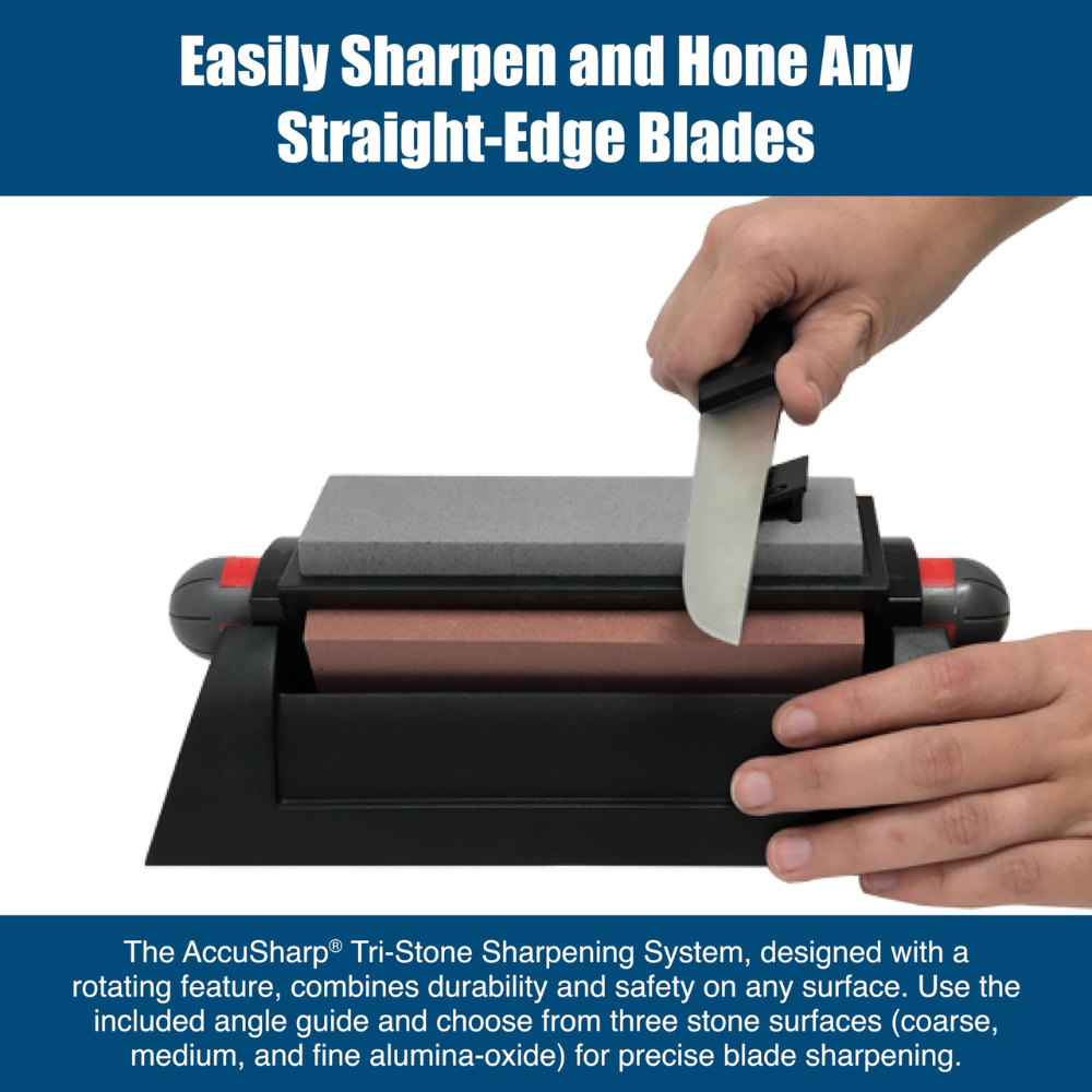 Accusharp Knife Sharpening Kit Standard 3 stone