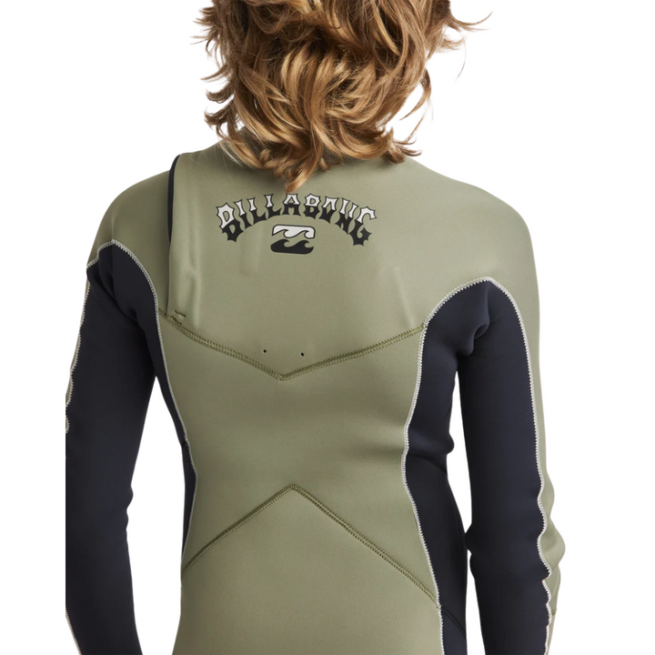 Billabong Boys 3/2mm Absolute Natural Chest Zip Steamer Wetsuit