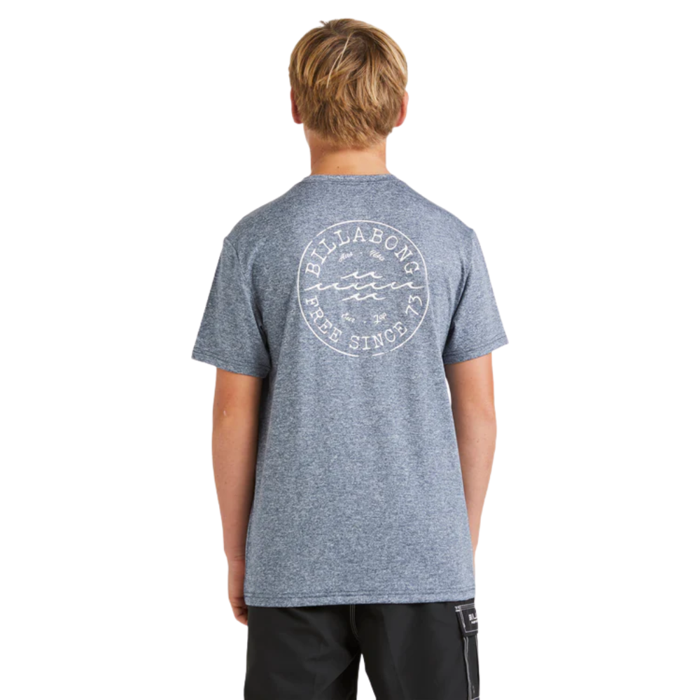 Billabong Boys Big Wave Daz Loose Fit Short Sleeve Rash Vest