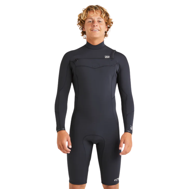 Billabong Mens 2/2mm Absolute Natural Chest Zip Long Sleeve Springsuit