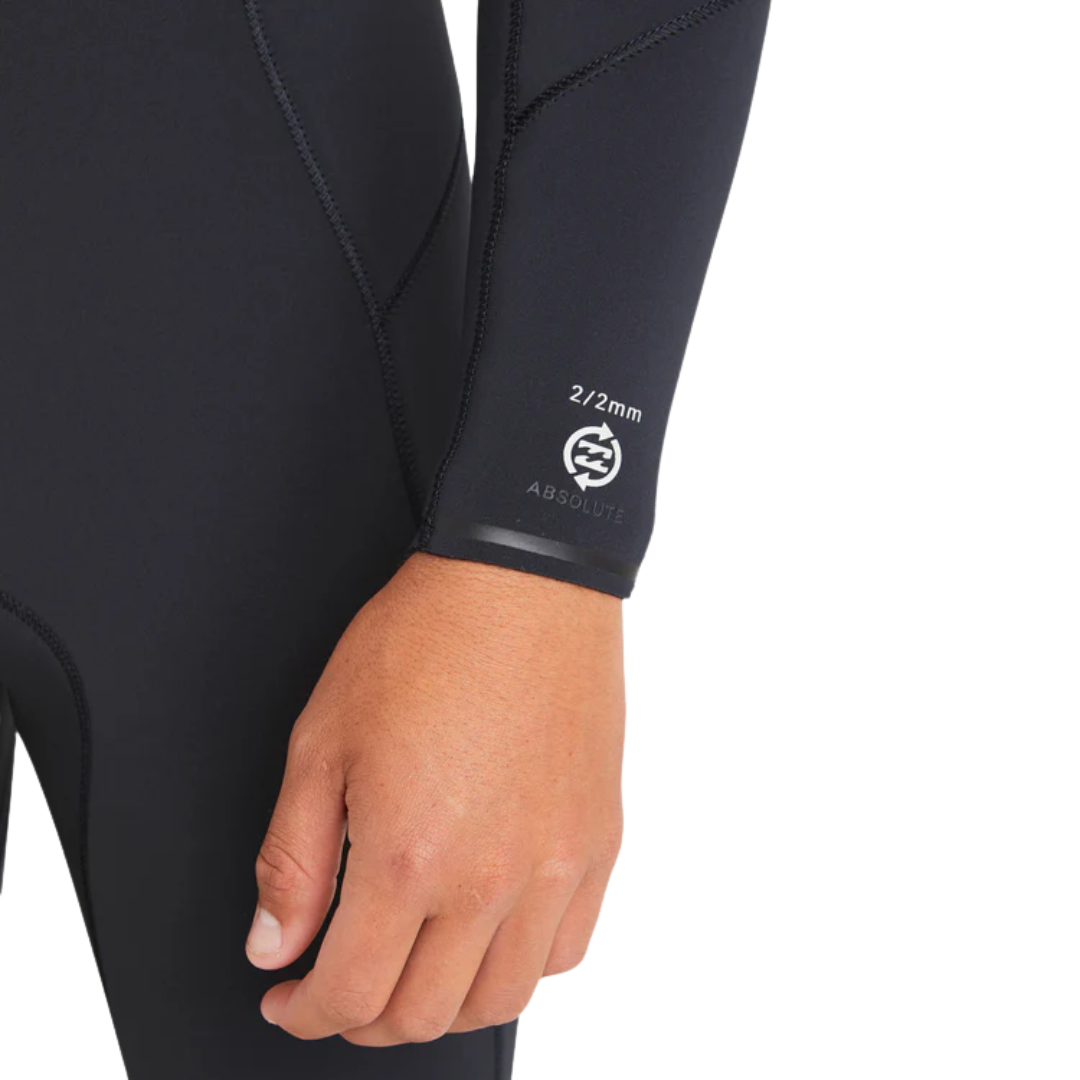 Billabong Mens 2/2mm Absolute Natural Chest Zip Long Sleeve Springsuit
