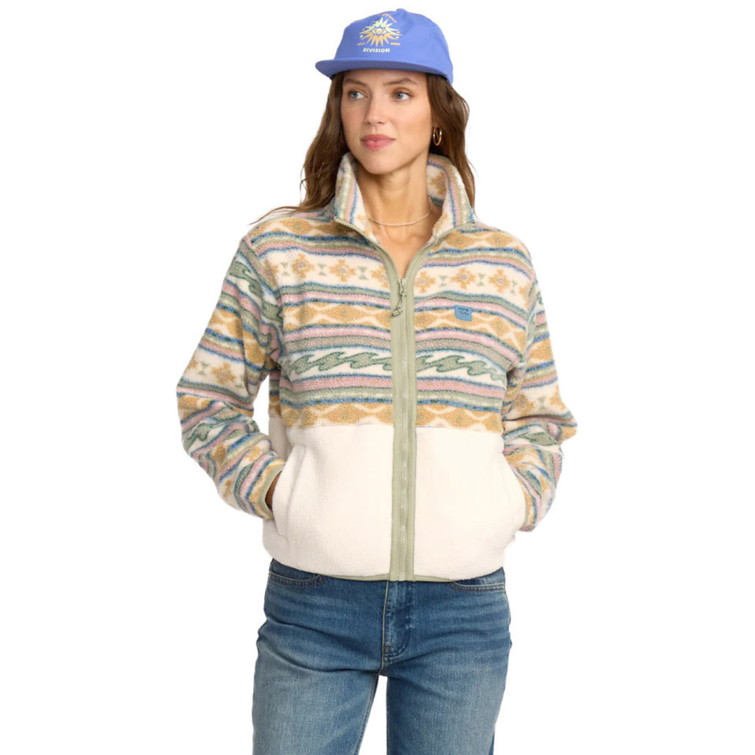 Billabong Rock Jetty Mock Neck Zip Up Fleece
