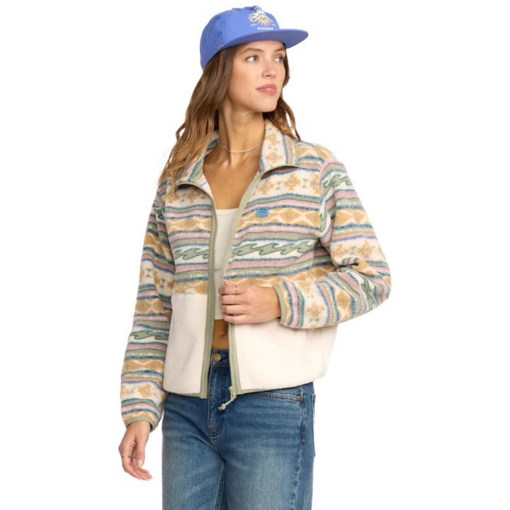 Billabong Rock Jetty Mock Neck Zip Up Fleece