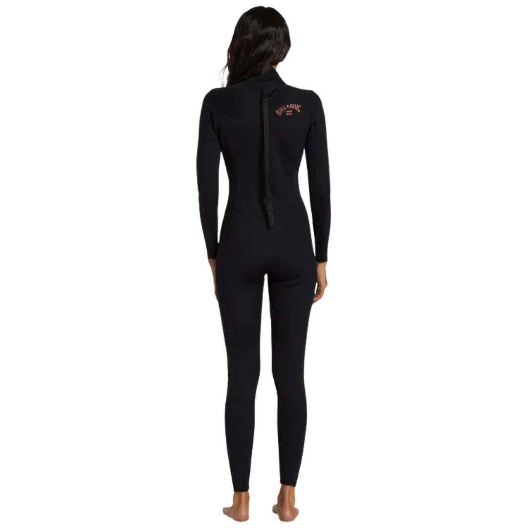 Billabong Womens 4/3mm Foil Back Zip GBS Steamer Wetsuit