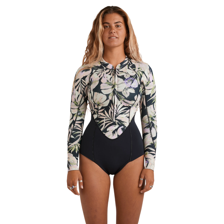 Billabong Womens Salty Dayz Natural 2mm Long Sleeve Springsuit Wetsuit