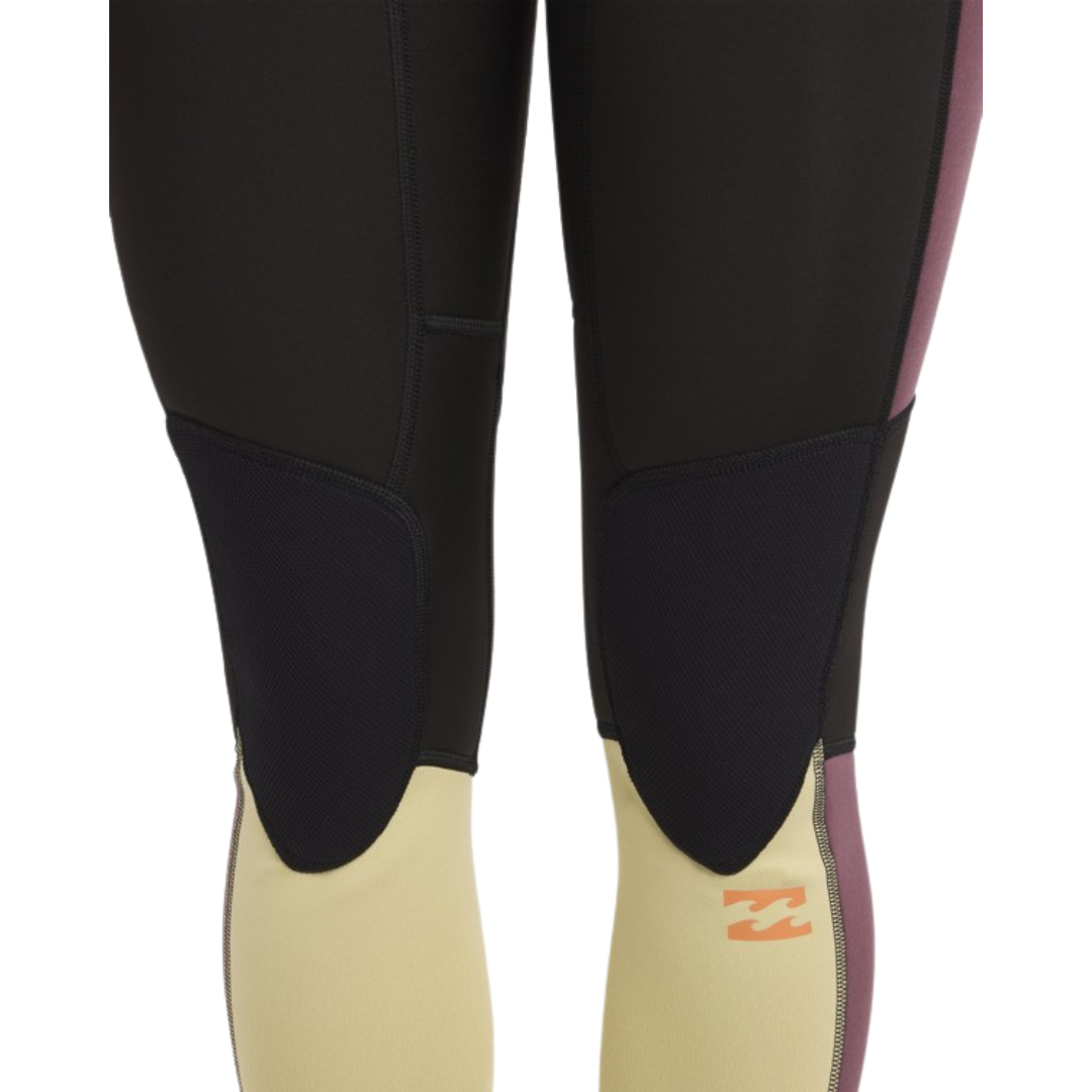 Billabong Womens 3/2mm Synergy Back Zip Flatlock Steamer Wetsuit