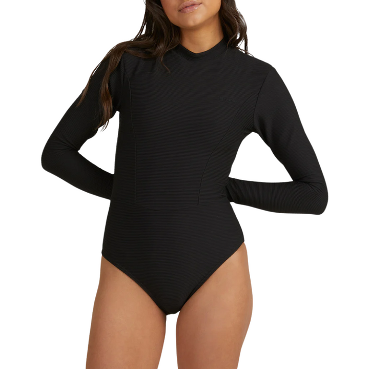 Billabong Womens Tanlines Bodysuit Rash Vest Swimsuit