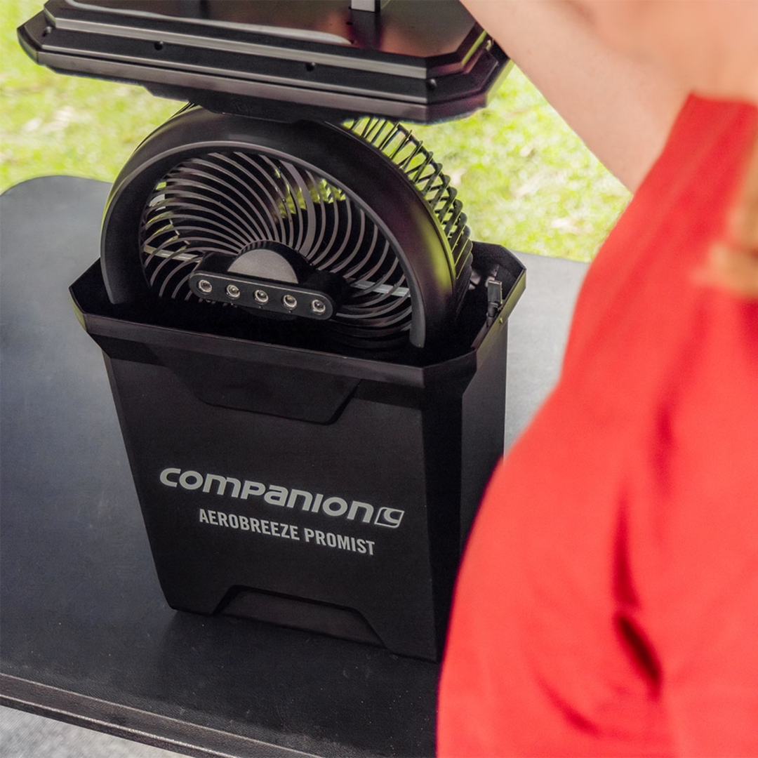Companion Aerobreeze ProMist 25cm Fan Rechargeable Lithium