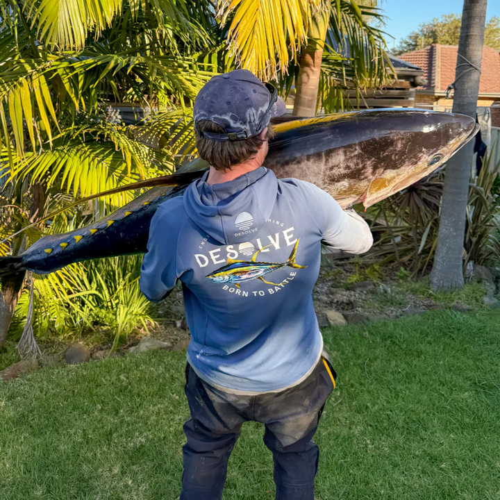 Desolve Helios Hooded Fishing Shirt Yellowfin