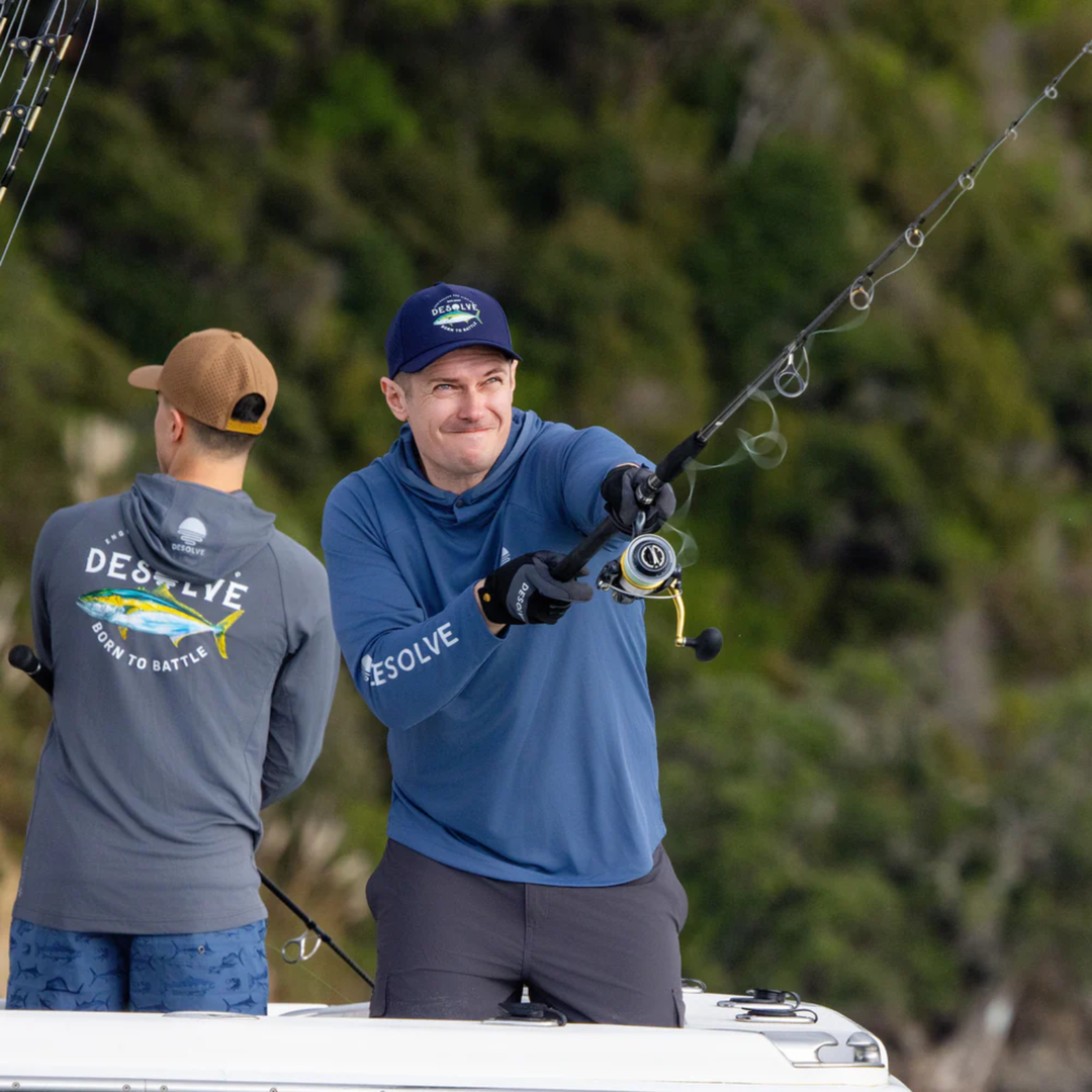 Desolve Helios Hooded Fishing Shirt Yellowfin