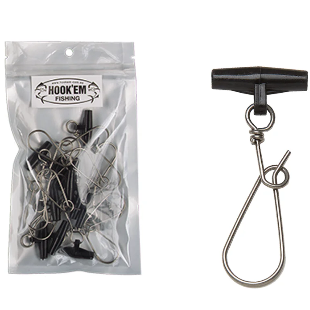 Hookem Hosaku Easy Clip Lrg Black Pk12