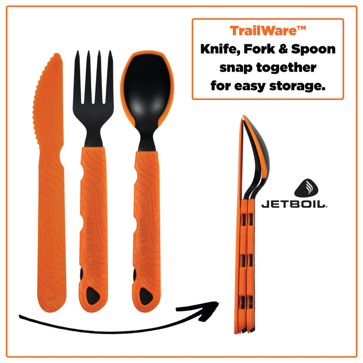 Jetboil Trailware 3-Piece Cutlery Set