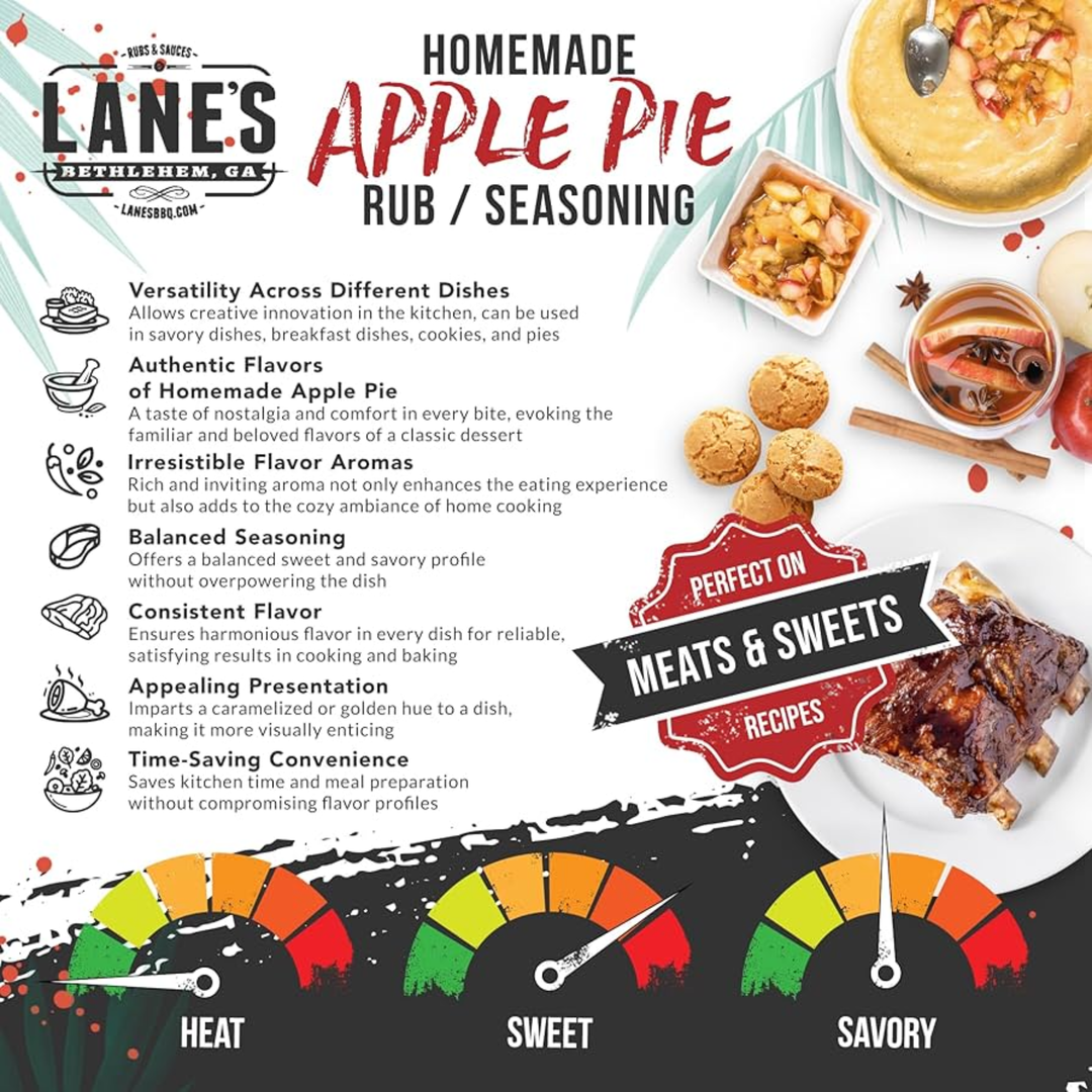 Lanes BBQ Rub Homemade Apple Pie