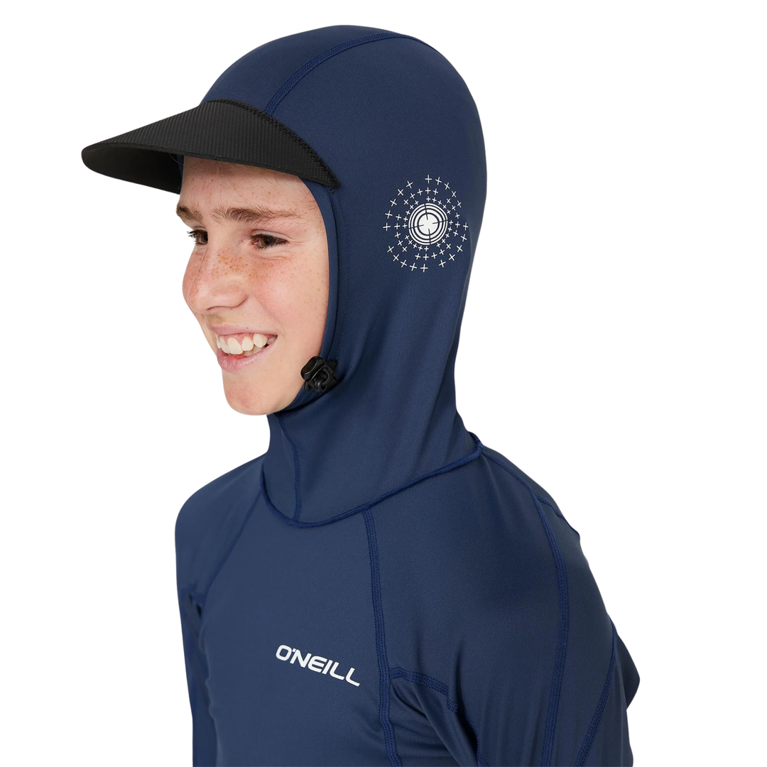 O'Neill Boy's TRVLR Long Sleeve Hooded Rash Vest