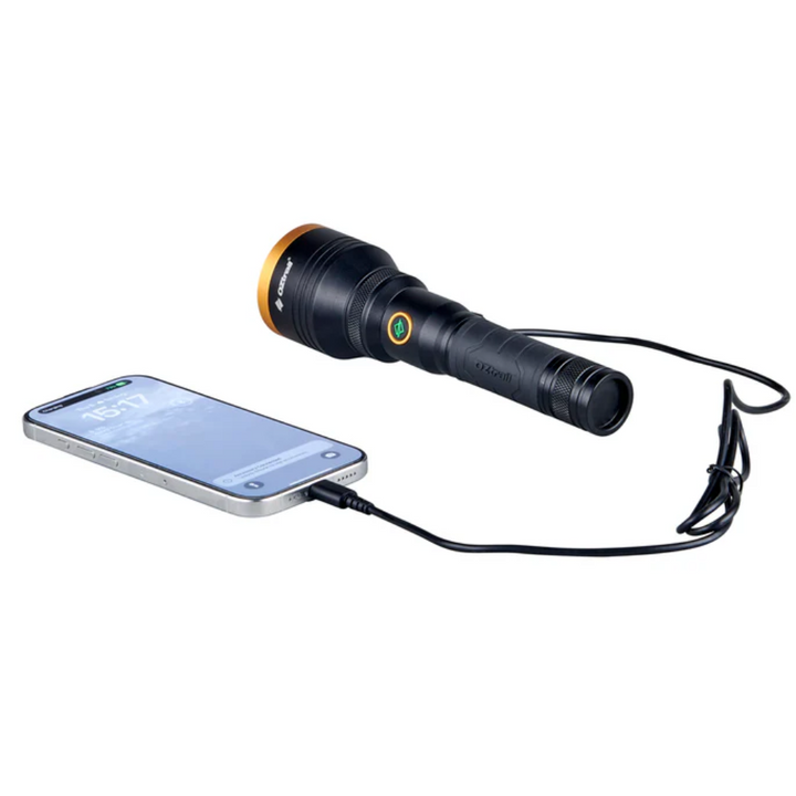 Oztrail 1000m Lumos Long Beam Flashlight