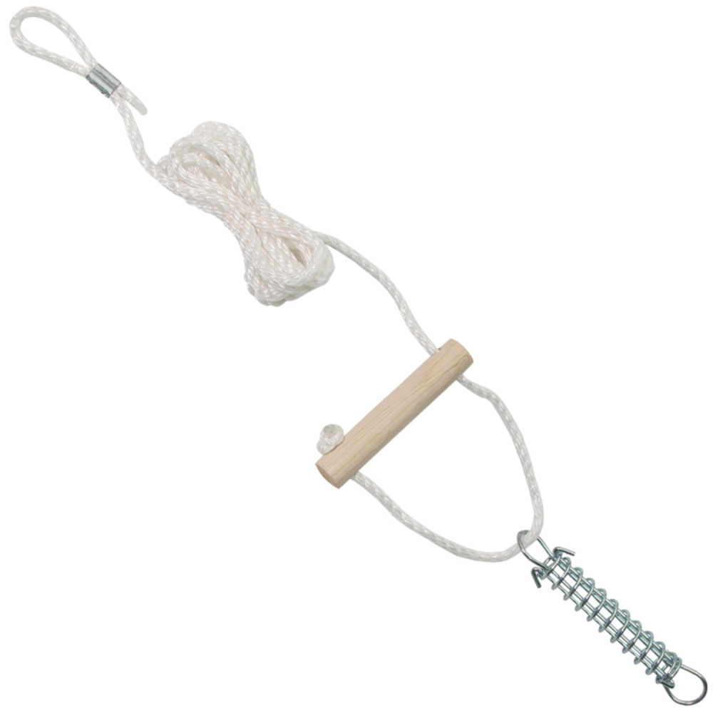 Spring Guy Rope Oztrail 6mm Single Guy Rope With Wooden Runner & Spring – Boss Outdoor