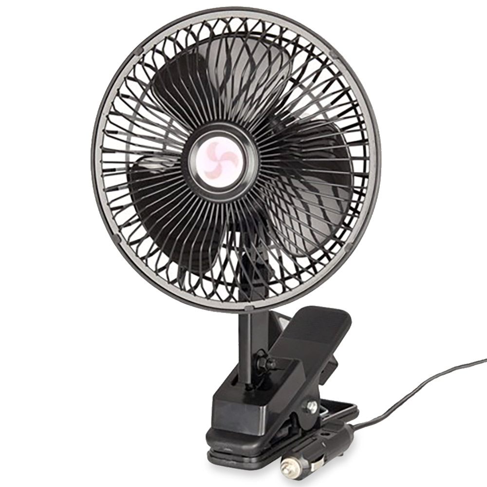 Rovin 6" 12v Oscillating Fan With Clamp