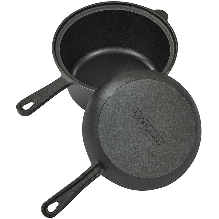 Campfire Cast Iron Saucepan with Skillet Lid 2.3QT