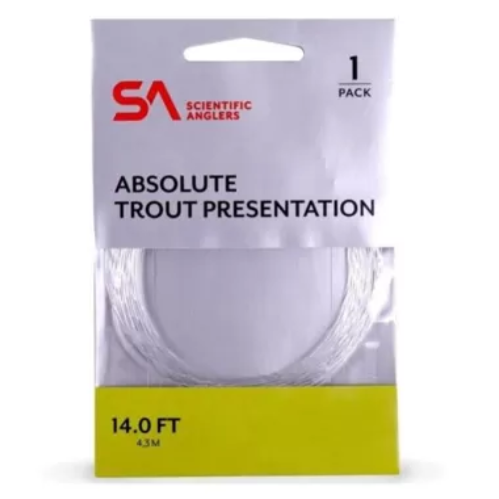 Scientific Anglers Absolute Trout Presentation 14ft Leader 1pk