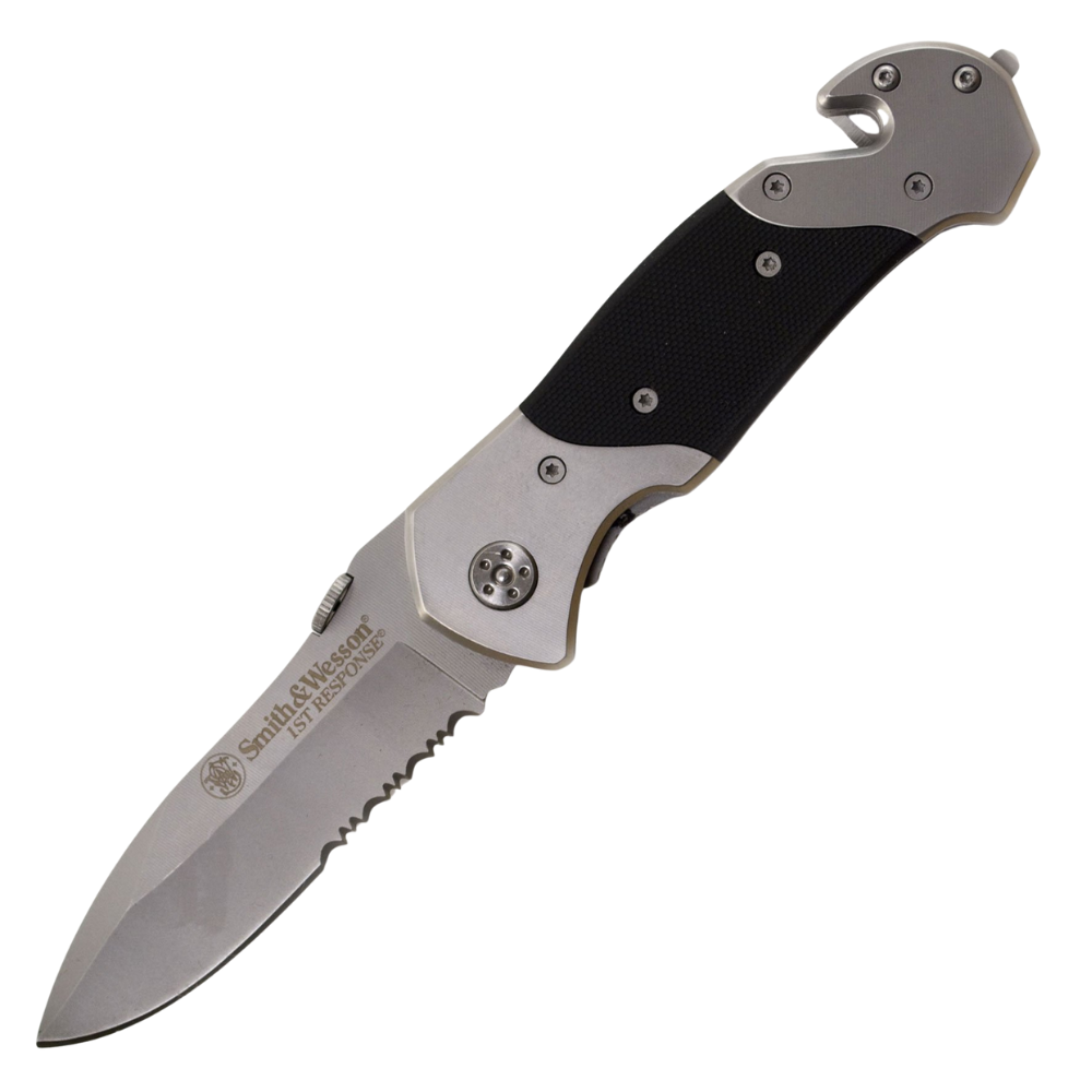 Smith Wesson First Response Drop Point Serrated Folder – Boss Outdoor