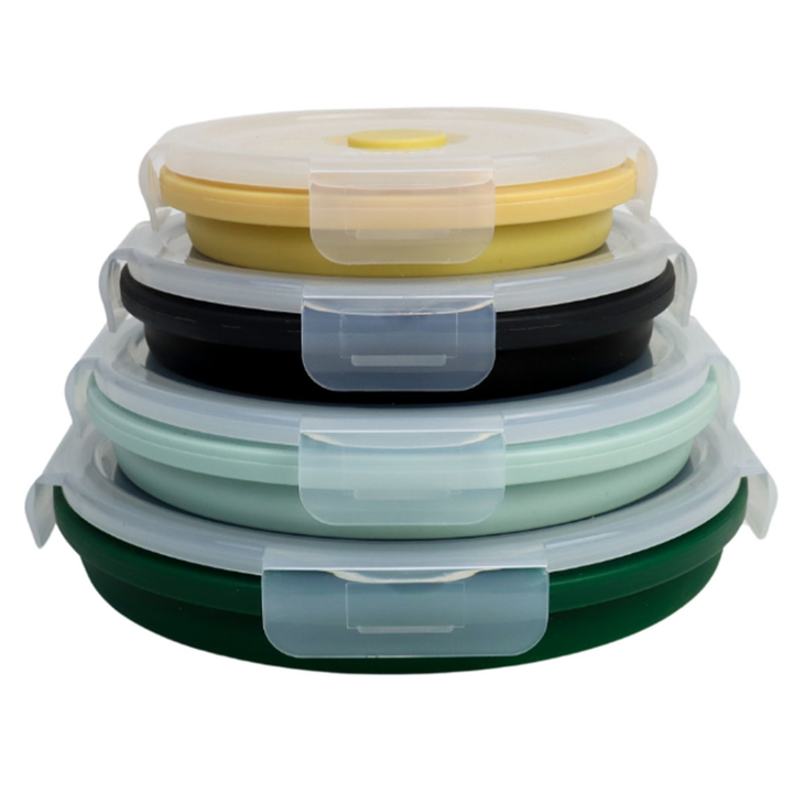 Rubber Collapsable Container Supex Round Collapsible Containers 4pk – Boss Outdoor