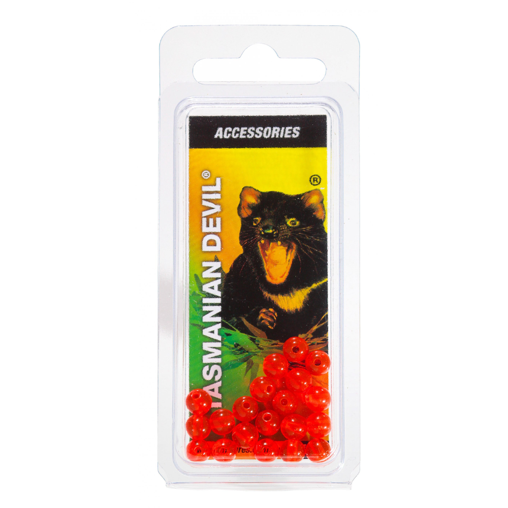 Tasmanian Devil Red Beads