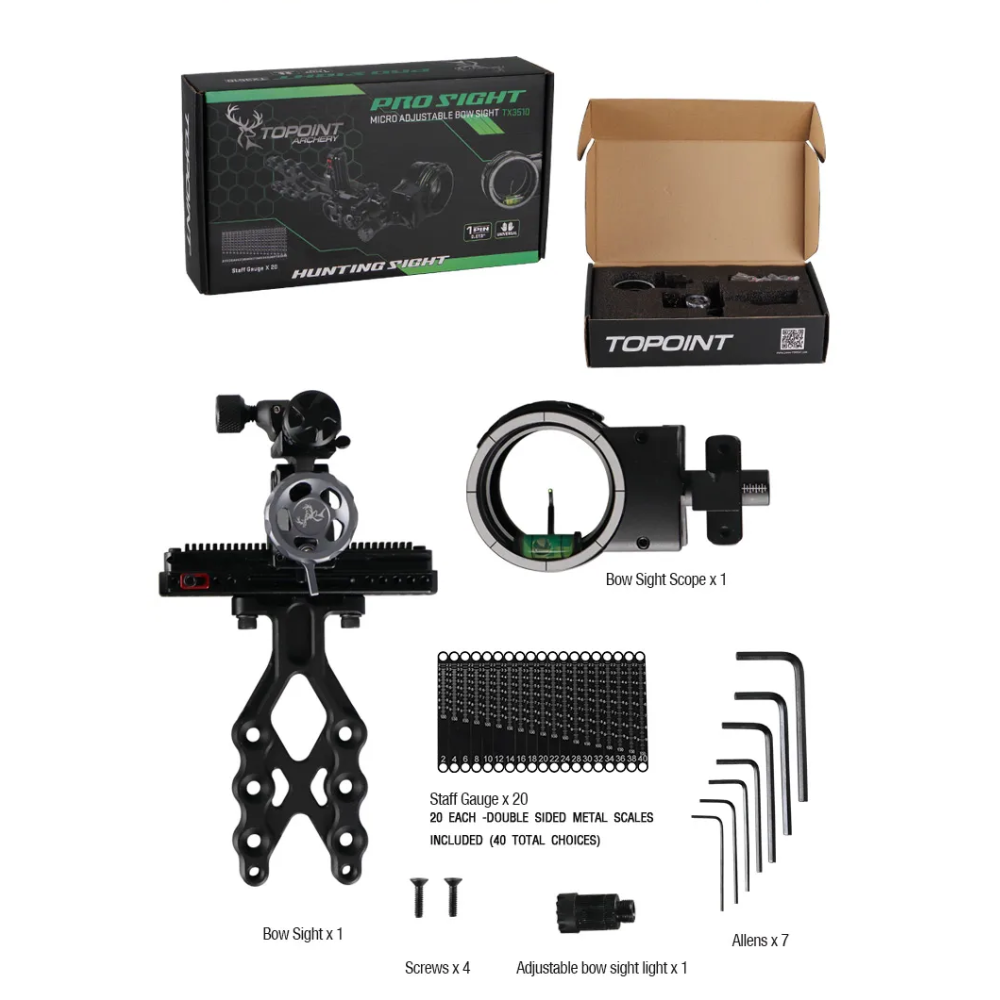 Topoint TX3510 Single Pin Micro Adjustable Bow Sight