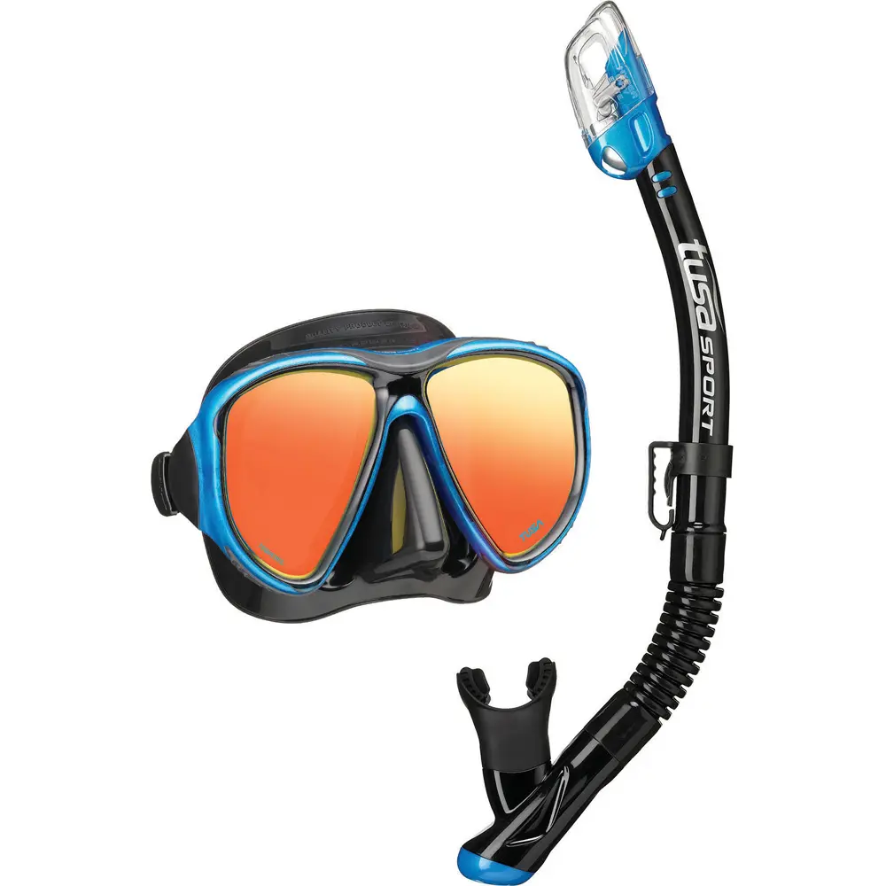 Tusa Powerview Mirror Adult Mask And Snorkel
