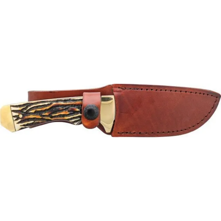 Uncle Henry Elk Hunter Fixed Blade Knife with sheath