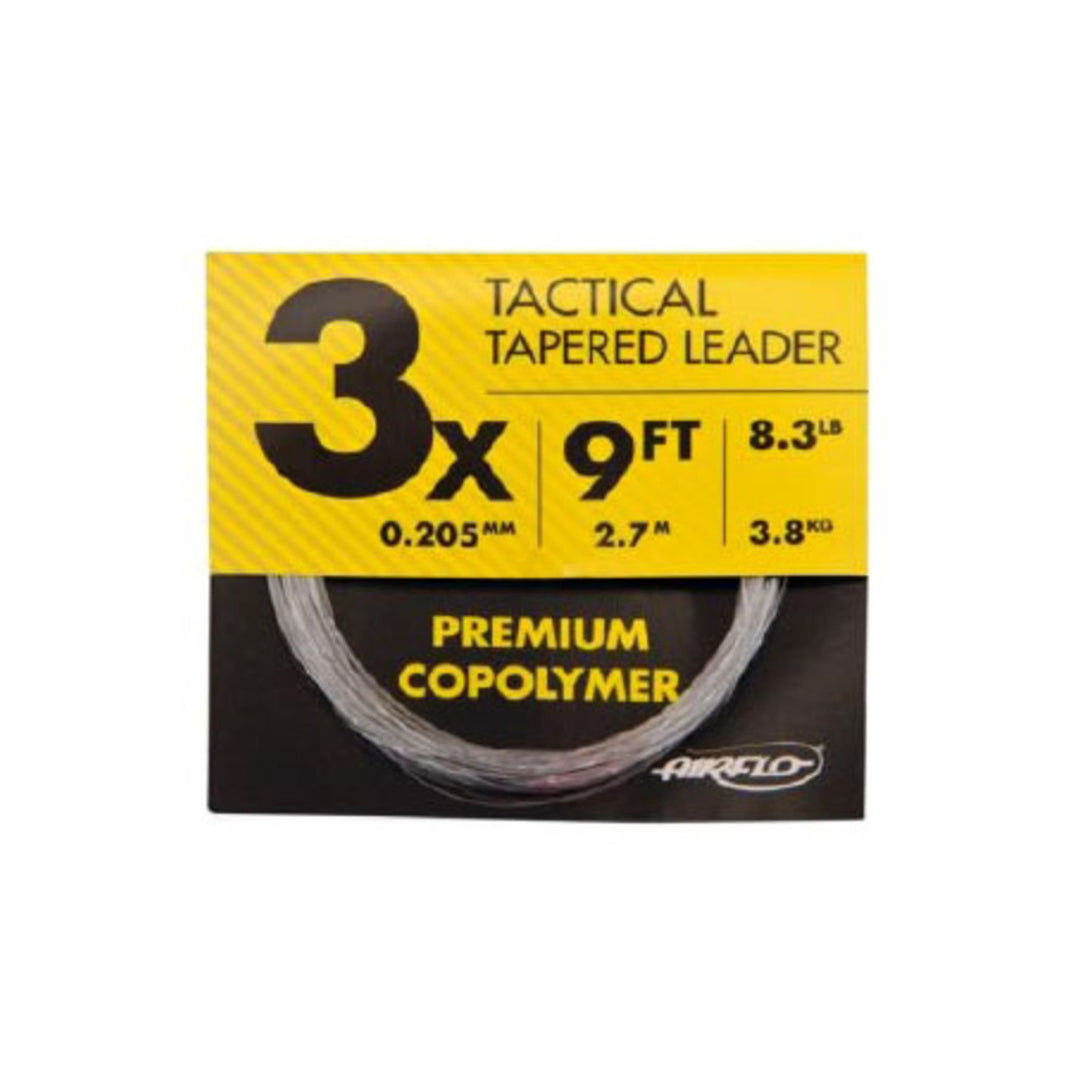 Airflo Tactical Tapered Leader 3X 9FT 8.3LB 3 PACK