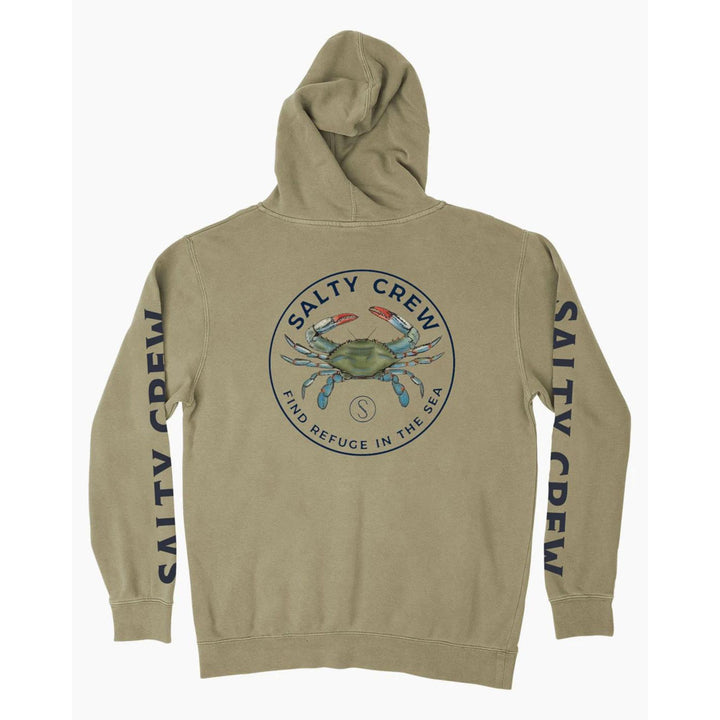 Salty Crew Blue Crabber Overdyed Fleece