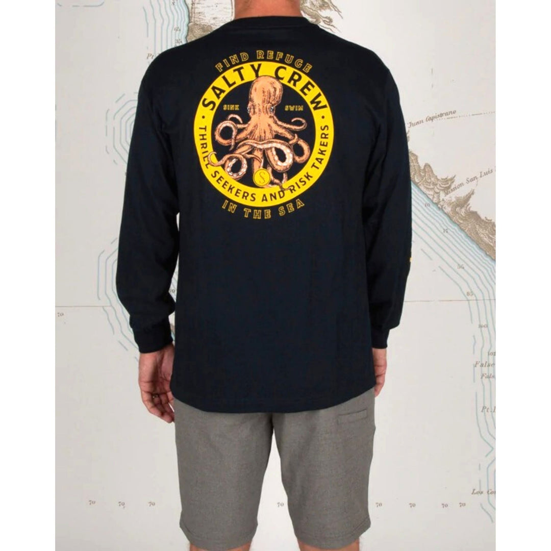 Salty Crew Deep Reach L S Tee Spruce S