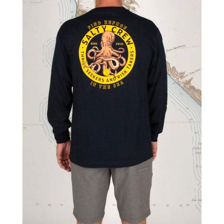 Salty Crew Deep Reach L S Tee Spruce S